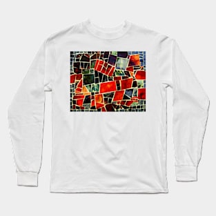 Bits and Pieces Paper Mosaic Long Sleeve T-Shirt